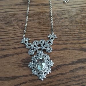 Victorian Marcasite Sterling Silver Necklace